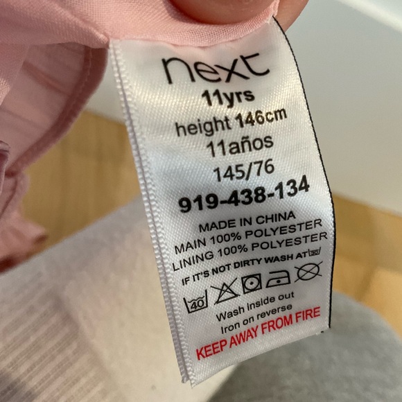 Pink Ruffled Kids Dress - Picture 5 of 5